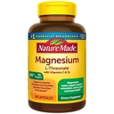 Dabā ražots magnija L-treonāts ar C vitamīnu un D3 vitamīnu nodrošina 130 mg mag no 1800 mg magnija L-treonāta, kognitīvā atbalsta magnija papildinājumu, 90 kapsulas, 30 dienu piegādes