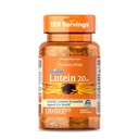 Puritan's Pride Premium LutigoldTM Lutein Carotenoid 20mg ar Zeaxanthin vīriešiem un sievietēm, Diētiskais papildinājums acu veselības atbalstam, 8 mēnešu piedāvājums, 120 Easy-to-Swalov Softgels