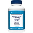 Vitamīnu veikals Magnija citrāts komplekss 160MG, minerālu papildinājums, kas atbalsta kaulu, zobu un enerģijas ražošanu (300 kapsulas)