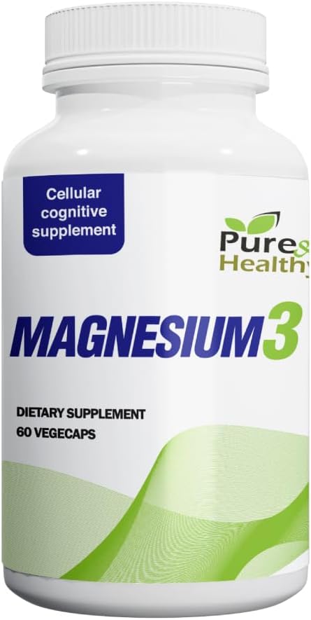 Tīrs un veselīgs magnijs3 300mg magnija glicināts, malāts un citrāts muskuļiem, nerviem, stress, & enerģija