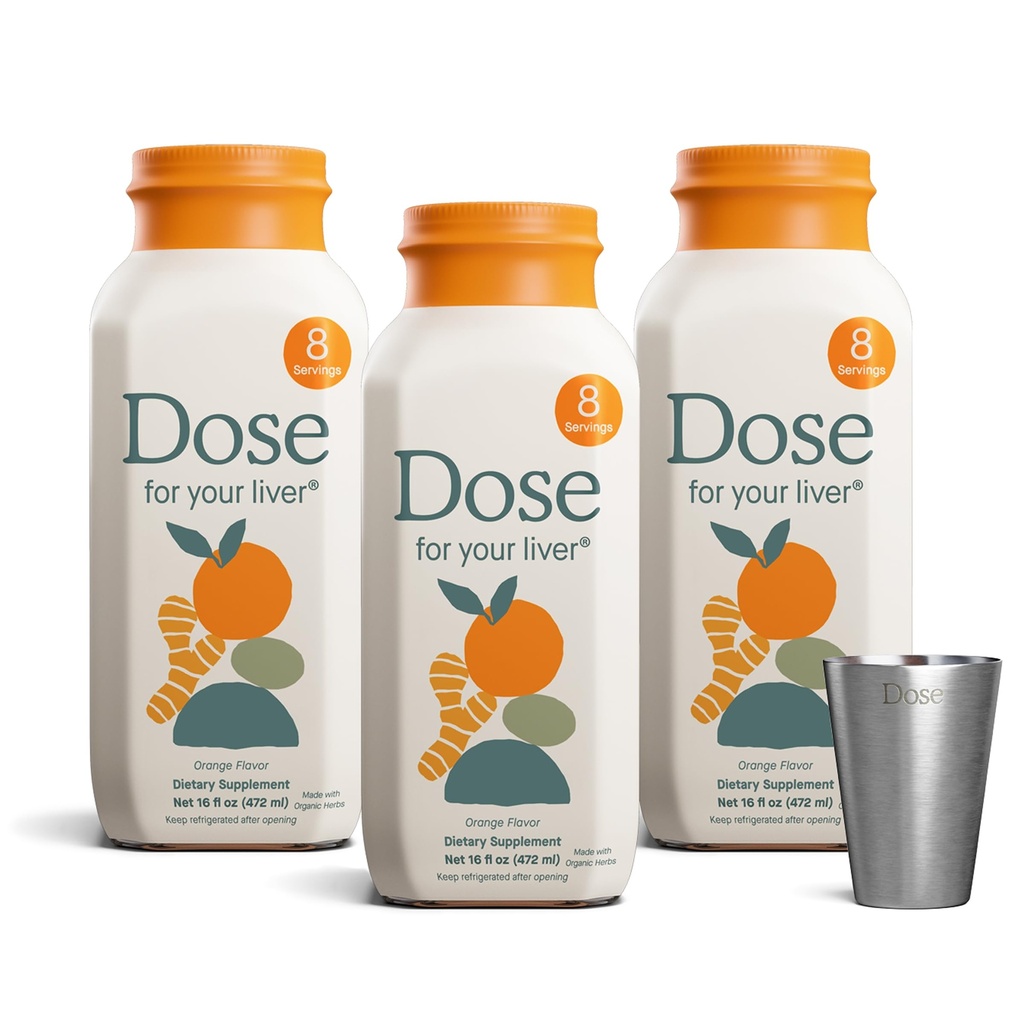 Dose for Your Liver Cleanse Detox & Repair, 16oz Bottle, 3 Pack