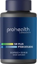 ProHealth NR + Pterostilbene. Veicina ilgtermiņa, enerģijas un veselīga novecošana. Aizsargā sirds + smadzeņu veselību. Balsts Celulārā Remonts. 250mg Niagen Nikotinamide Riboside + 40mg Pterostilbene, 30 Caps