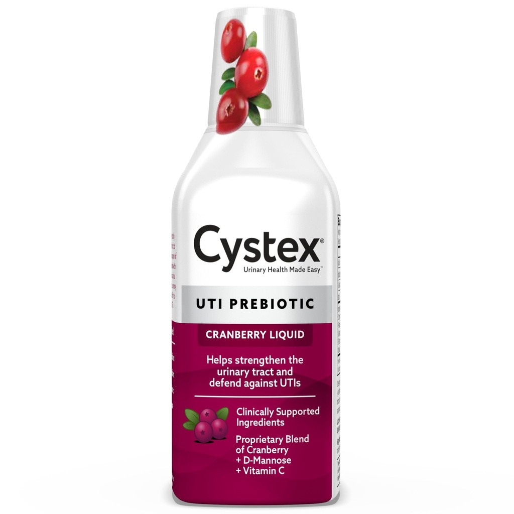 Cistex UTI atbalsts un urīna veselības papildinājums - bezcukura dzērveņu prebiotika ar D-Mannoze, C vitamīns, & Bromelain UTI aizsardzībai un uzturēšanai - šķidrā formula - 7,6 fl oz - (iepakojums no 1)