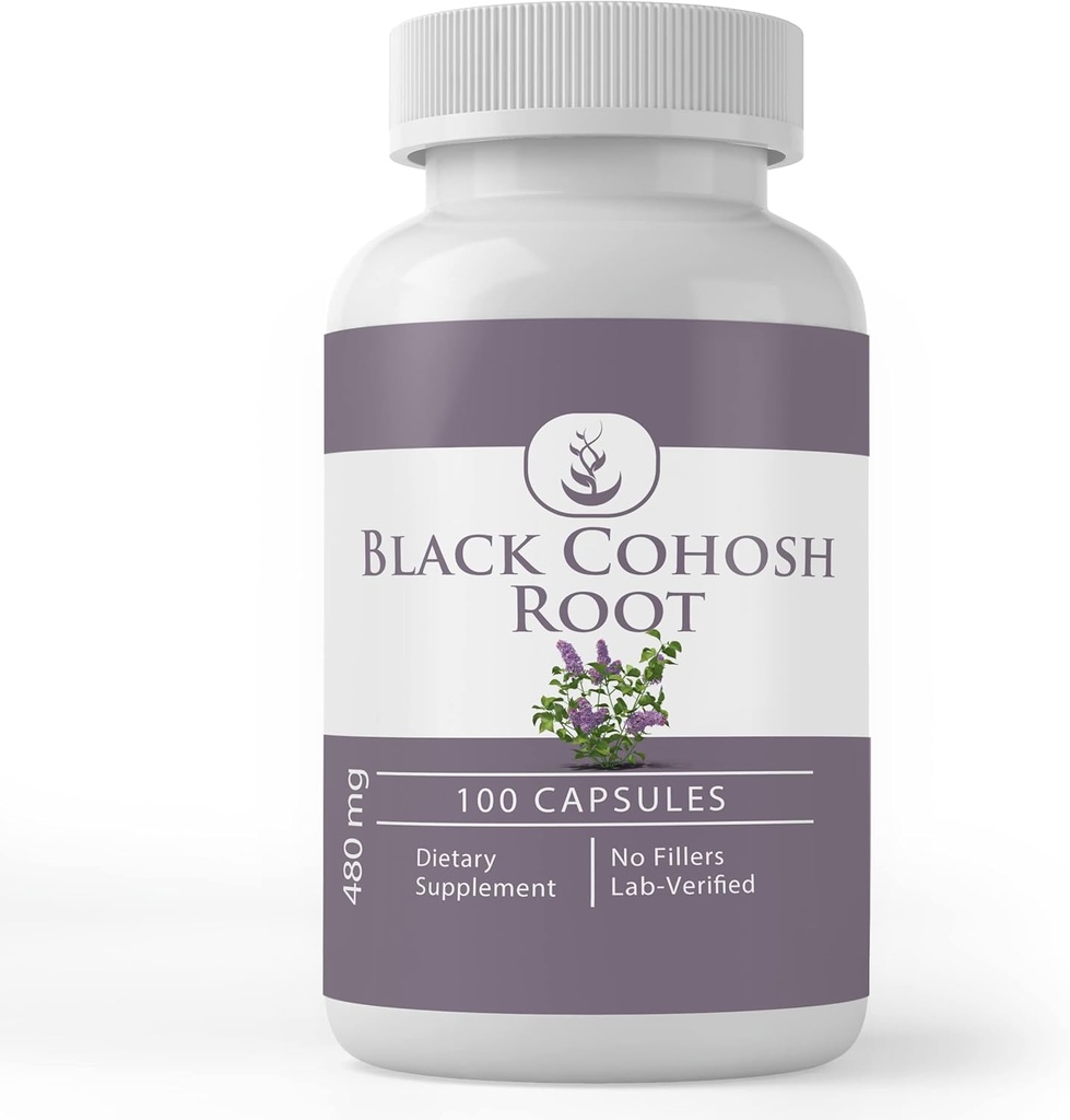 Pure Original Sastāvdaļas Black Cohosh Saknes, (100 kapsulas) Vienmēr Pure, Nav piedevas vai filtrācijas, Lab Verified