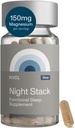 FOCL Restful Night Magnija Miega Papildinājums - Dabīgs Miega Palīglīdzeklis, Melatonīns bez, Nav Grogginiess, Calm - Magnija Papildinājums Restorative Miega ar Ashwagandha - Vegan, Non ĢMO, Cruelty Free