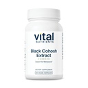 Vital Nutrients Black Cohosh ekstrakts 250mg ; Vegan papildinājums sieviešu menopauze, Hormonālais līdzsvars un PMS atbalsts *    ; Gluten, Dairy and Soy Free 