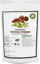 R V Essential Organic Triphala Powder 100gm/ 3.53oz/ 0.22lb- Izgatavots no Haritaki, Vibhitaki un Amla 1:1:1 Triphala Churna Powder USDA Organic Sertificēts Ayurvedic Herbal Papildinājums Zip Lock Pouch