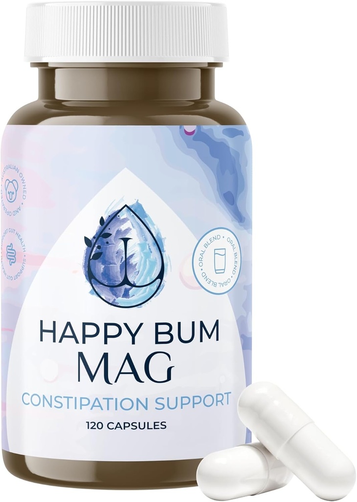 Happy Bum MAG Magnija oksīds aizcietējumam sievietēm un vīriešiem 