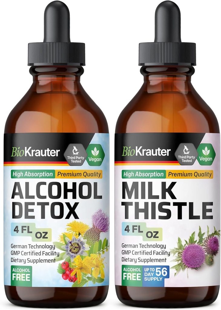 BIO KRAUTER Alkohols Detokss Tinktūra 4 Fl. Oz.