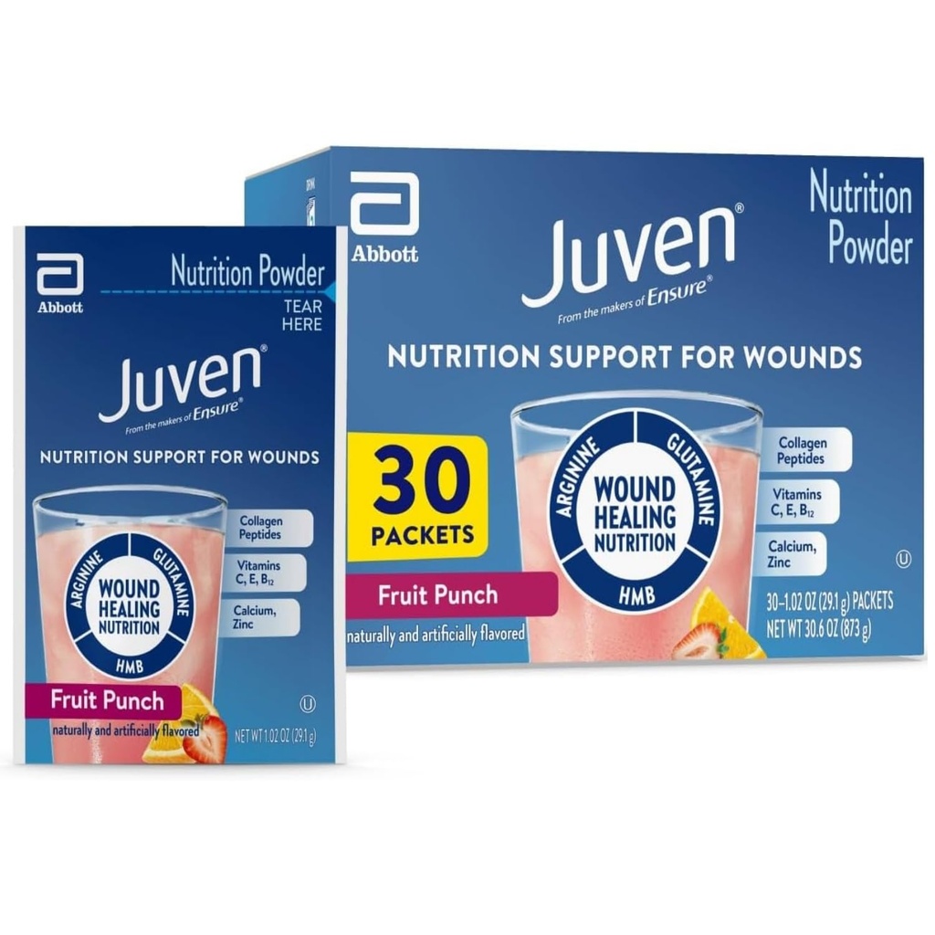 Medline Juven pulveris Uztura bagātinātāji (Augļu pūce, Iepakojums: 30EachCarton)