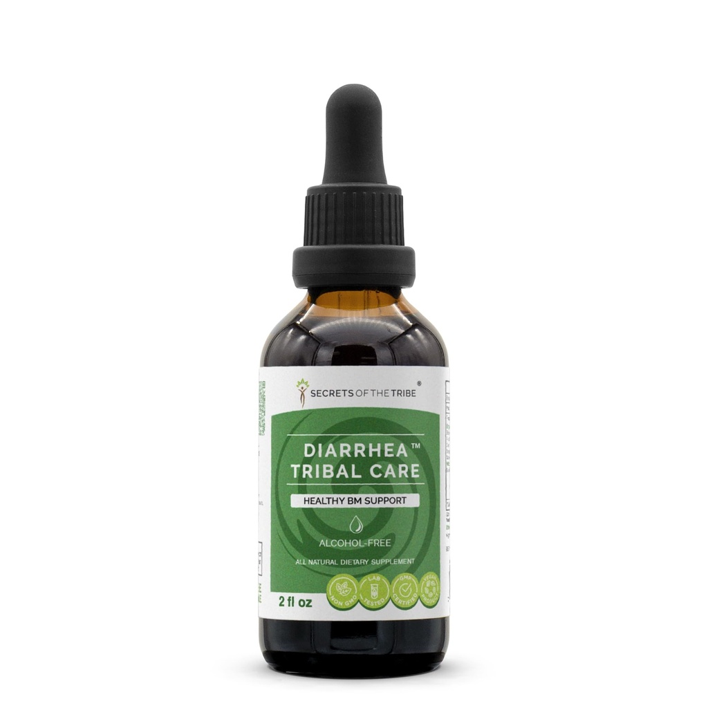 Noslēpumi no Tribe Caureja Cilšu kopšana Tincture Alkohola-free ekstrakts, herbs BlackBerry Rubus Fruticosus, Chamomile Matricaria Recutita, Goldenseal Hydrastis Canadensis Veselīga gremošanas 2 un vairāk