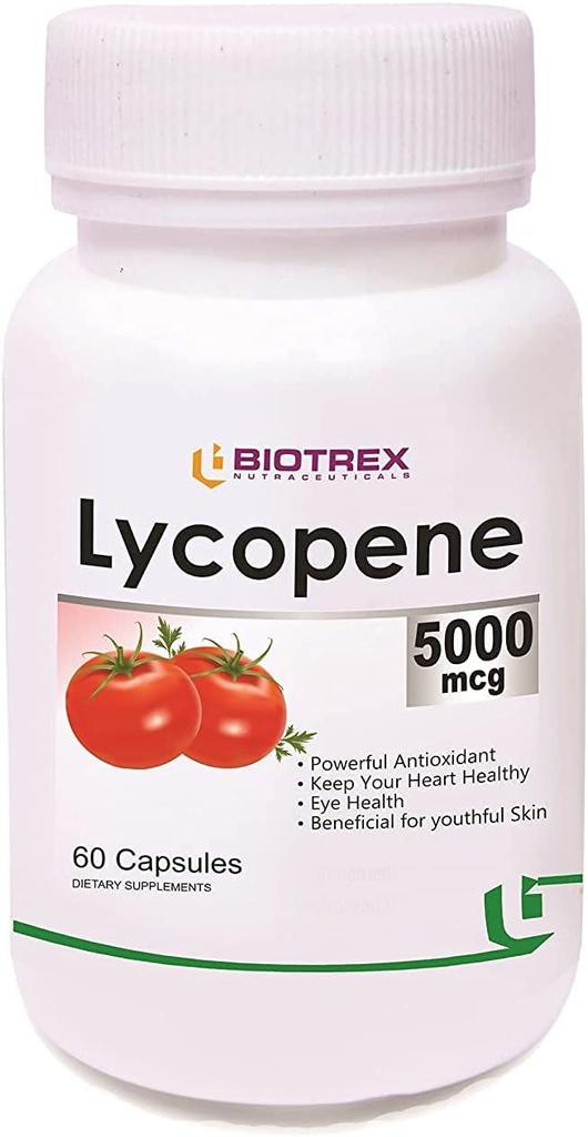 Panihari Biotrex Nutraceuticals Lycopene ar multivitamīniem -5000 Mcg (60 kapsulas)