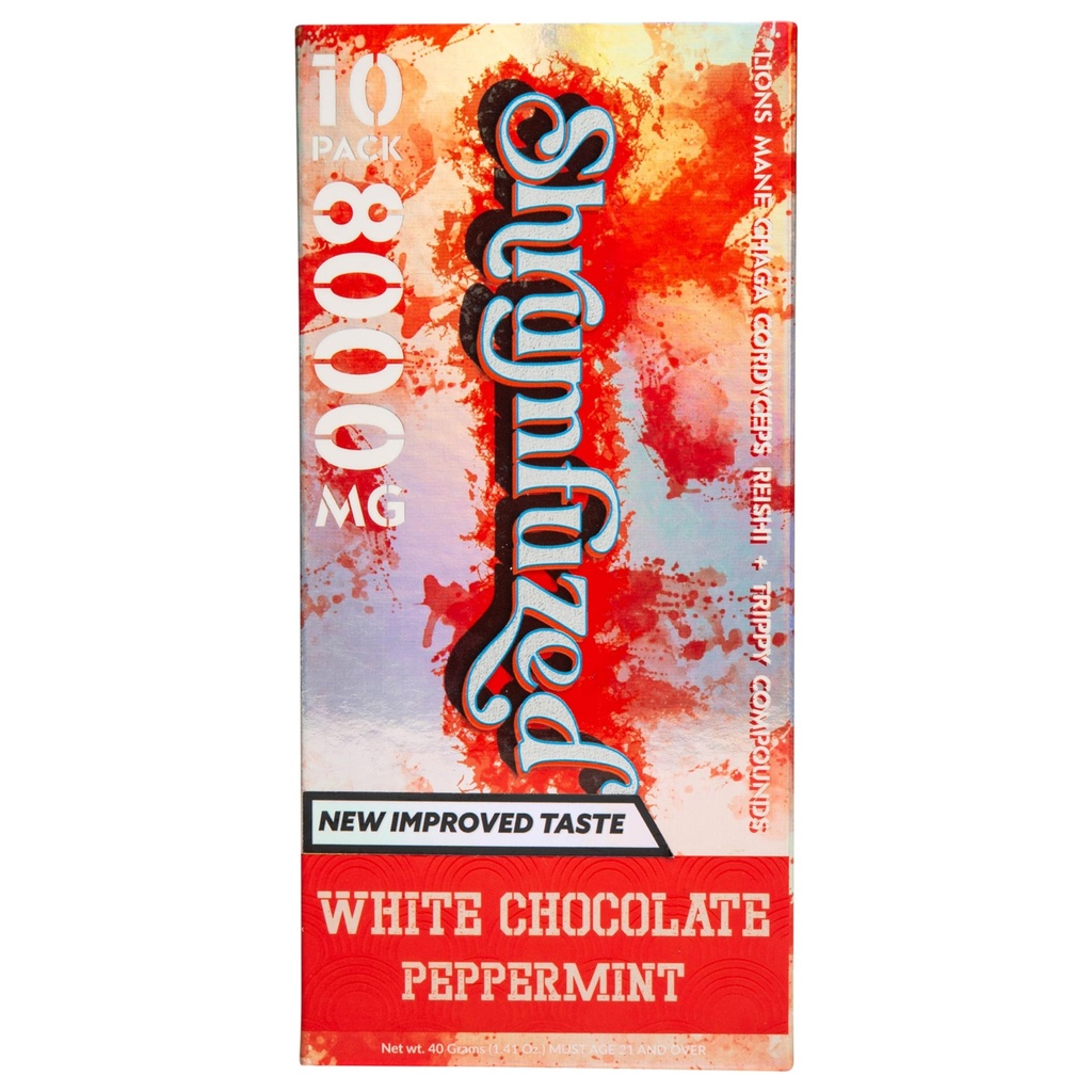Īpašnieks Nootropic Gummy 8000mg - Lion's Mane, Reishi, Chaga, un Cordycep Nootropic Tripee Sēnes Blend (10, White Chocolate Piparmētra)