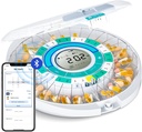 Zoksi Upgrade Bluetooth Automātiskā Pill Dispenser Mašīna vecāka gadagājuma cilvēkiem ar trauksmes, Smart Medicinal Pill Box 28 dienu mājas lietošanai, Eletronic Medicine Organizators Mēneša, Laika atgādinājums