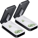 VIENS PIX Pill Cutter 2 Iepakojums, Pill Splitter ar Nerūsējošā tērauda asmeni, Pill Cutter Splitter mazajām un mazajām cilpiņām ar V-veida dizainu, Pill Cutters mazām vai lielām cilpām Professional (Black 01)