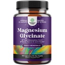 Pure Magnijs Glicerīns Papildinājums 500mg - Magnijs miega un atpūtas kapsulas vīriešiem un sievietēm - Neuzliesmojošs Vegan High Absorbcija Tabletes relaksācijas atbalstam - 120 Skaits