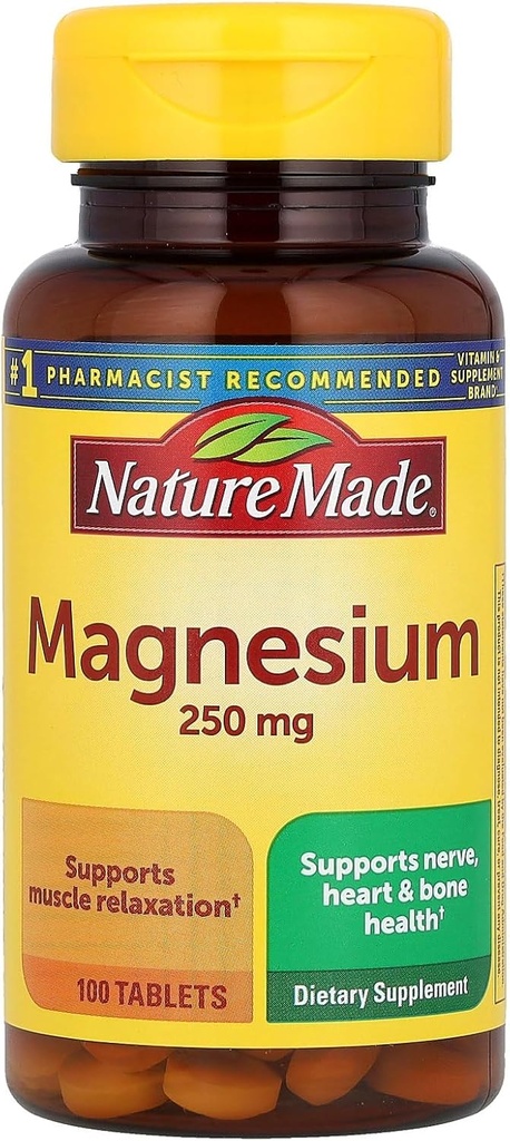 Dabā ražots magnijs 250mg, 100 tabletes