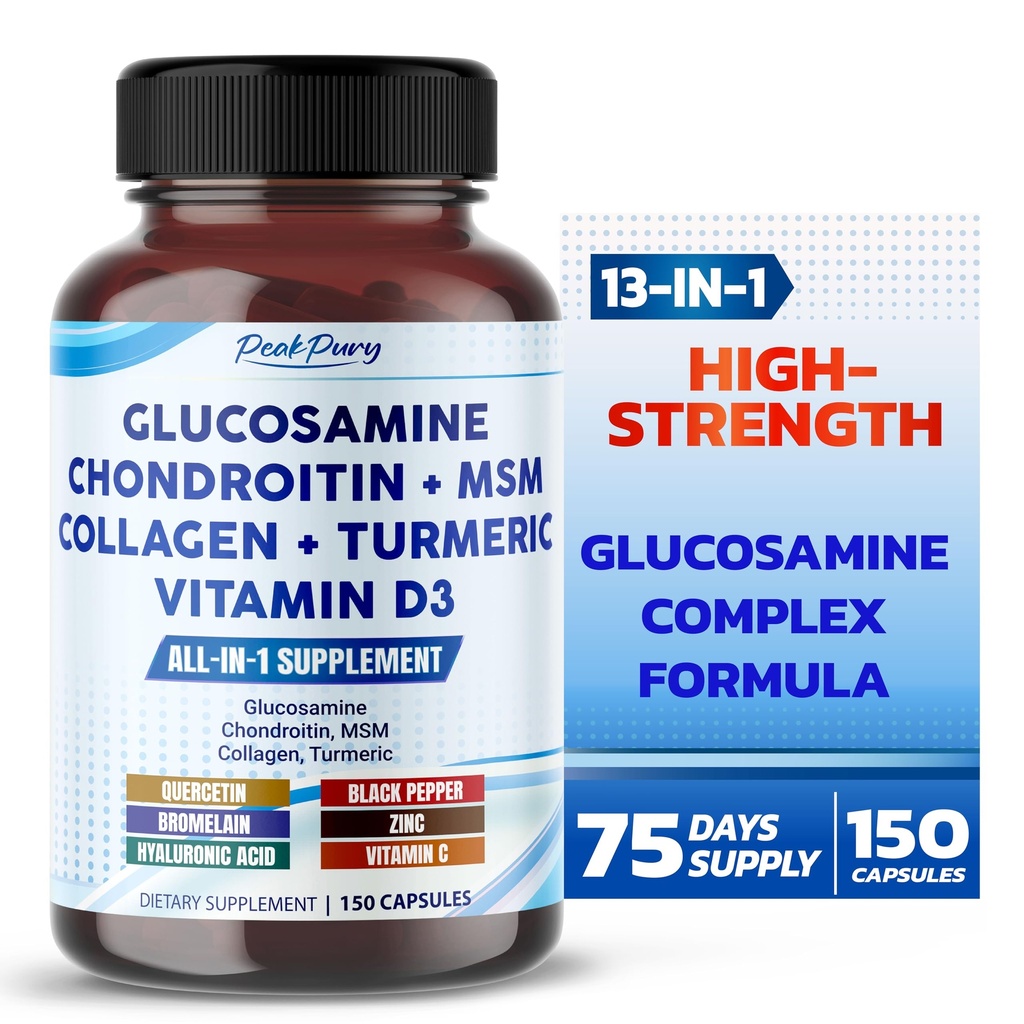 Glucosamine Chondroitin MSM Collagen Turmeric - Joint Health Support