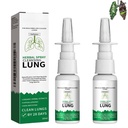 Jauna Upgrade Organic Herbal Lung Cleanse Remonts Spray, Onnature Herbal Spray Cleansing Plaušas,Lung Cleansing Spray atbalsts Plaušu detox smēķētājiem(2PCS)
