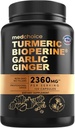 MEDCHOICE 4-in-1 Turmeric Joint Support with Garlic & BioPerine, 120ct