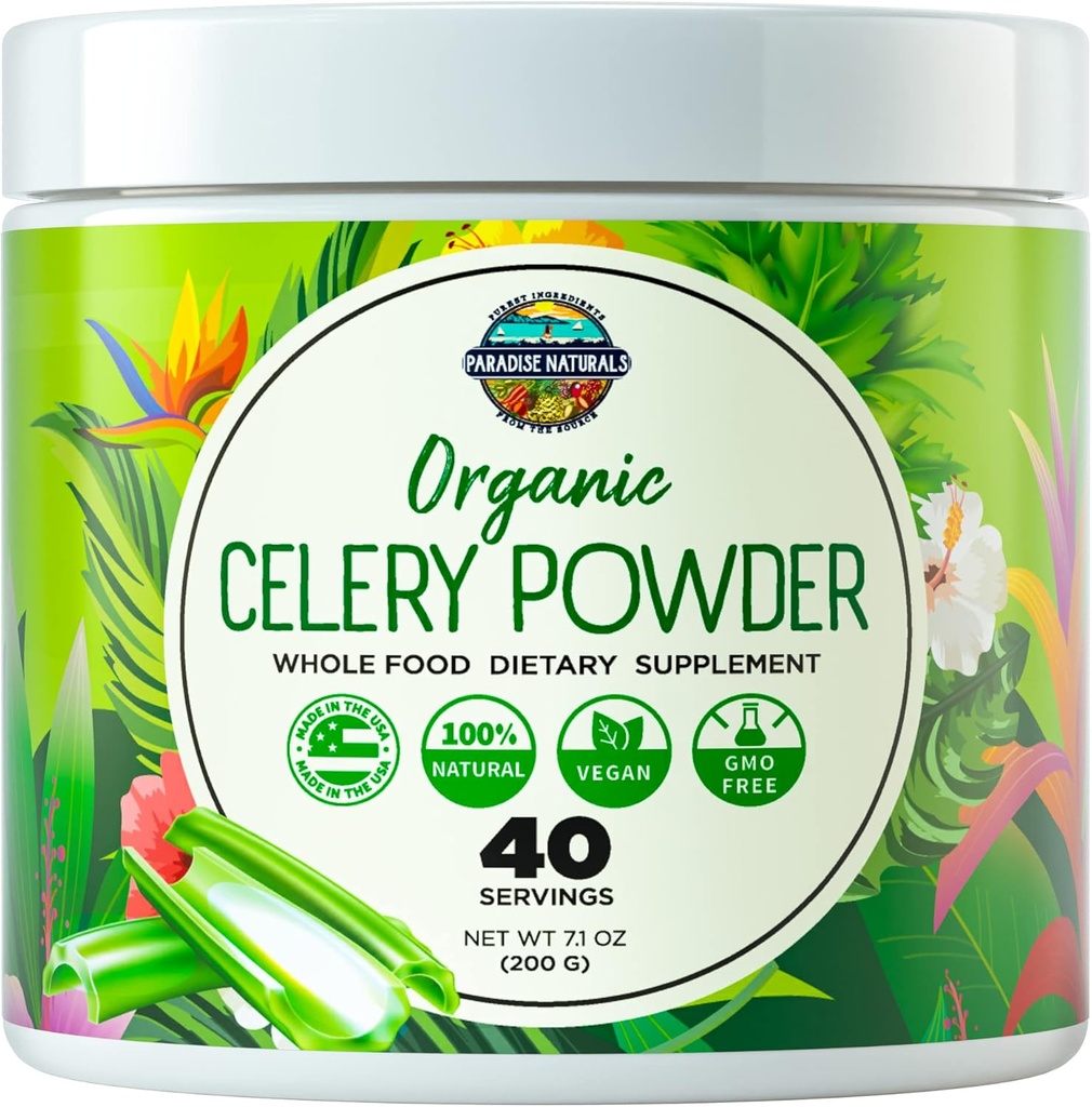 Organiskās selerijas sulas pulveris (40 Servē) Atbalsta Gut Health, Detox sulas tīrību, Boost Enerģijas līmeņi un Imūnsistēma, Zaļās sulas pulveris, Pulverveida Greens, Colon & Body Detox tīrīšana sievietēm Vīriešiem