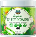 Organiskās selerijas sulas pulveris (40 Servē) Atbalsta Gut Health, Detox sulas tīrību, Boost Enerģijas līmeņi un Imūnsistēma, Zaļās sulas pulveris, Pulverveida Greens, Colon & Body Detox tīrīšana sievietēm Vīriešiem