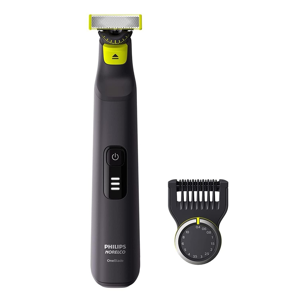Philips Norelco OneBlade 360 Pro Hybrid Electric Shaver & Trimmer, with 12-in-1 Comb, QP6531/70