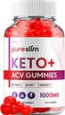 Pure Slim Keto ACV Gummies - Advanced Formula PureSlim Keto Plus ACV Gummies Apple Cider Etiķis Pure Slim ACV Gummies Diētiskās Papildinājums Atsauksmes Vīriešiem (60 Gumijas)