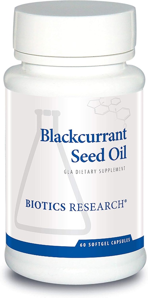 Biotikas pētījumi Upeņu sēklu eļļa Gamma Linolenic Acid GLA dabīgais avots, 535 mg kapsulas, uztur sirds un asinsvadu veselību, normālu audu atjaunošanos, imūno sistēmu, sieviešu veselību 60 Caps