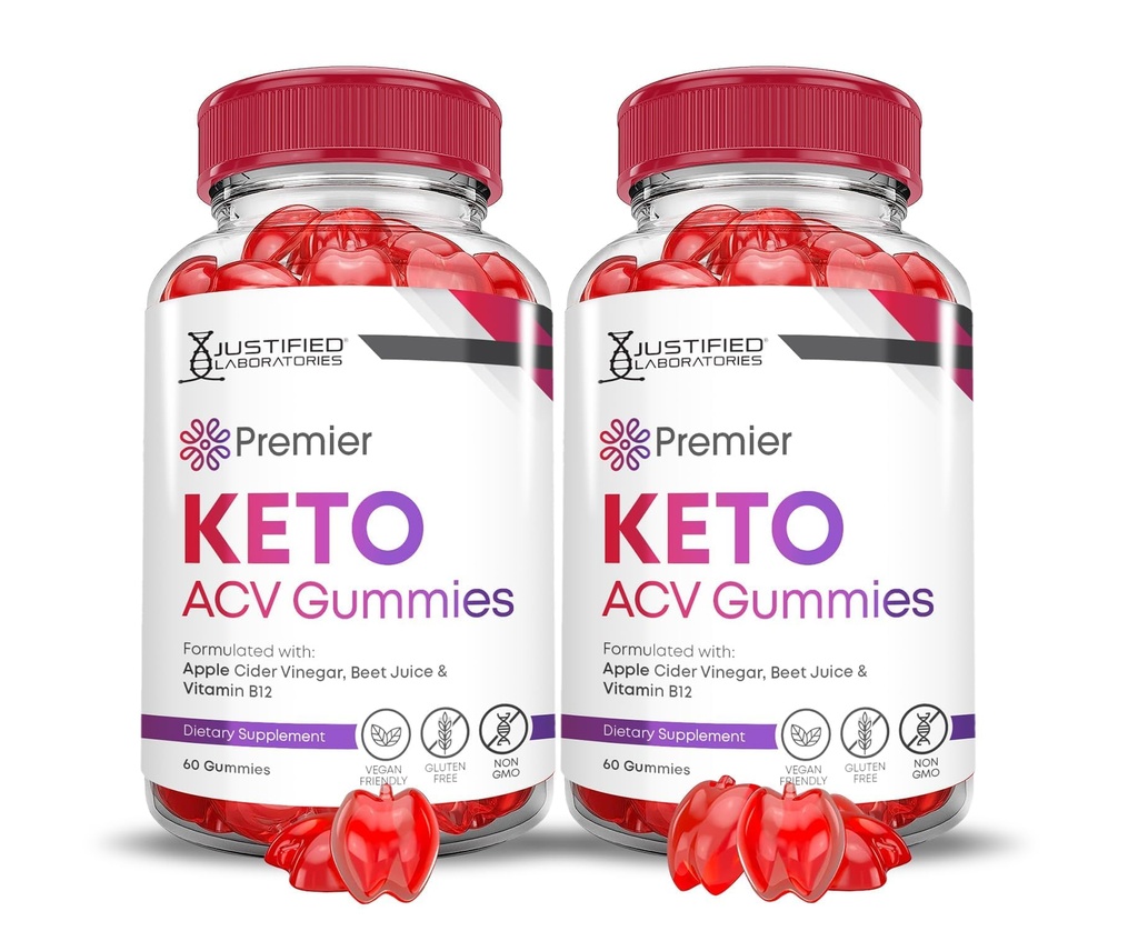 Premier Keto ACV Gummies Premier Keto Gummies Advanced 1000MG Apple Cider Etiķis Formulēts ar granātābolu biešu sulu pulveri B12 Vegan Non GMO 120 Gumys