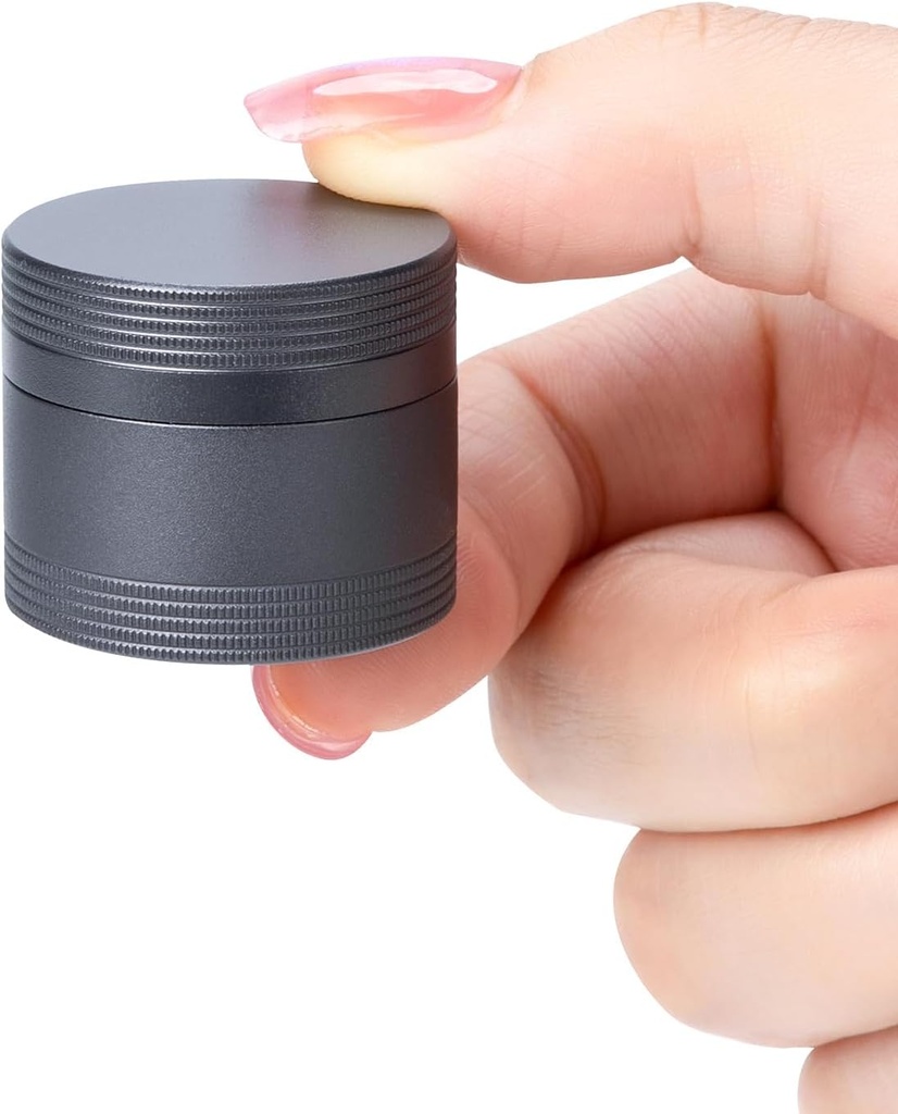 Small Pill Case Metal Pill Box - Ūdensnecaurlaidīgs Pill Container viena kārta Aluminum Sakausējuma uzglabāšanas zāļu turētājs Organizators Multitool EDC katru dienu vitamīnu, zivju eļļa Grey