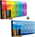Extra Large Pill organizētājs 2 reizes dienā, Weekly XL AM PM Pill Case, 7 Day Pill Box Divas reizes dienā