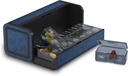 Pill organizētājs 2 reizes dienā, Am Pm divreiz dienā Pill Case, noņemamu lielu ceļojumu Pill Box 7 diena, Weekly Pill konteineru vitamīnu medicīna Papildinājums zivju eļļa (zils)