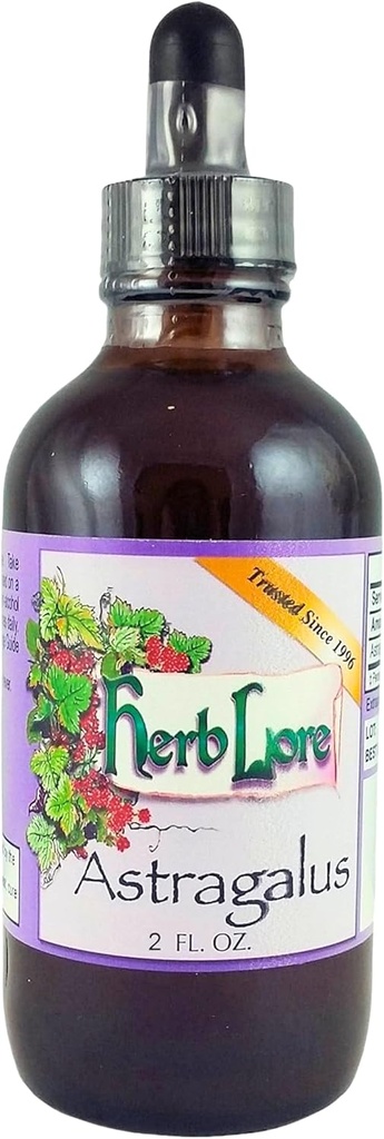 Herb Lore Astragalus Tincture – Liquid Astragalus Root Extract Drops - Imūnsistēmas atbalsts – 4 Fl Oz