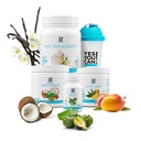Jā Jūs varat! Detox Plus komplekts (Ēdienreizes nomaiņa Vanilla, Aloe Vera Mango) - Complete Ēdienreizes nomaiņas pulveris, High Energy Shake Booster, Aloe Vera Detox papildinājums, veselības pārveidošana
