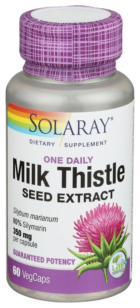 Solaray Milk Thattle, 60 Ct