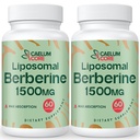 Liposomālā Berberine HCL - Berberine 1500mg Augsta Biopieejamība, Berberines Papildinājums sievietēm un vīriešiem (2 Paka)