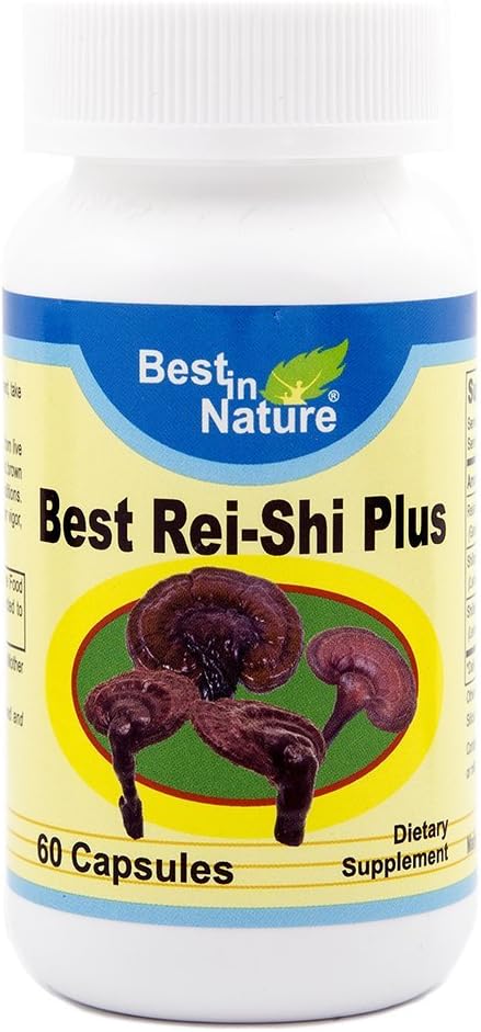 Labākais Rei-Shi Plus - Miega labāk, uzlabo imūno un aknu funkciju - Premium Organic Rei-Shi sēņu ekstrakts