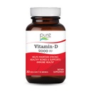 PURE ESSENCE LABS vitamīns D 2000 SV - labākais imūnais atbalsts pieaugušajiem - Organiskie un dabiskie vitamīni - Imunitātes pastiprinātāji un uztura bagātinātāji (30 kapsulas)