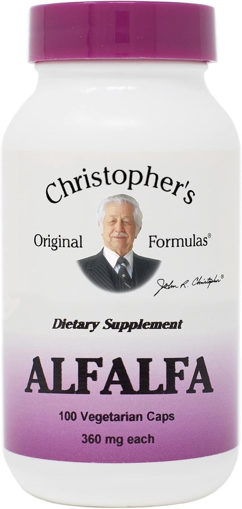 Christopher's Original Formulas Single Herb Alfalfa - 100 vkapi,(Dr.