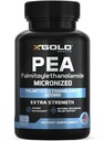 Palmitoiletanolamīds Pea papildinājums 600 mg - mikronizētais pea 99% augsti attīrīts un biopieejams - Ražots ASV - Papildinājums vīriešiem un sievietēm - 120 kapsulas