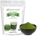 Z Natural Foods Organiskie kvieši Zāles sulas pulveris - Superfood veselīgai novecošanai un gremošanas nodrošināšanai - Non-GMO, Vegan, Kosher - ideāls sulām, jogurtiem un gludekļiem - Kviešu zāļu sulas pulveris Bliss, 1 lb