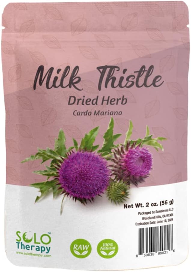 Solo terapijas piens Ārstniecības augi 2 oz, Cardo Mariano tēja, nomierināms soma, Milk Thistle Tea, produkts no Meksikas