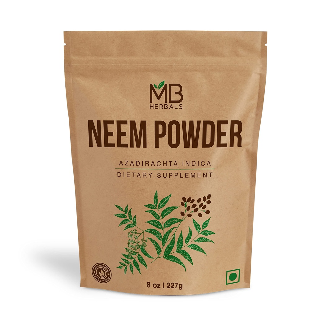MB Ārstniecības augi Pure Neem Powder 8 oz 