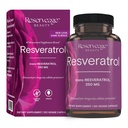 Reserveage Beauty, Resveratrol 250 mg, Antioksidants Papildinājums sirds un šūnu veselībai, Atbalsta Veselīgas novecošanas un imūnās sistēmas, Paleo, Keto, 120 kapsulas