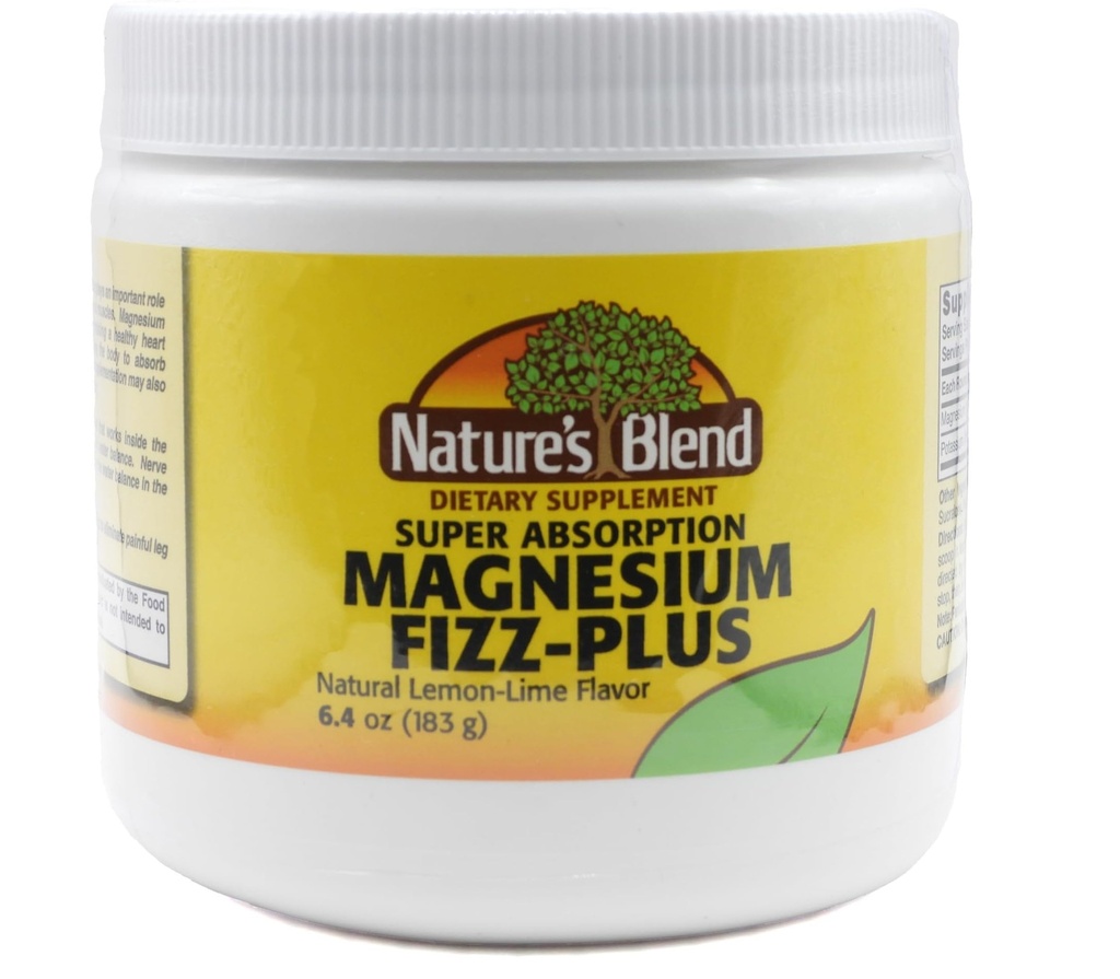 Dabas blend magnija Fizz-Plus Lemon-Lime Flavor 6,4oz Pulveris
