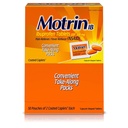 Motrin IB - Ibuprofen tabletes, divas tabletes vienā iepakojumā, 50 iepakojumi kopā, viena kastīte