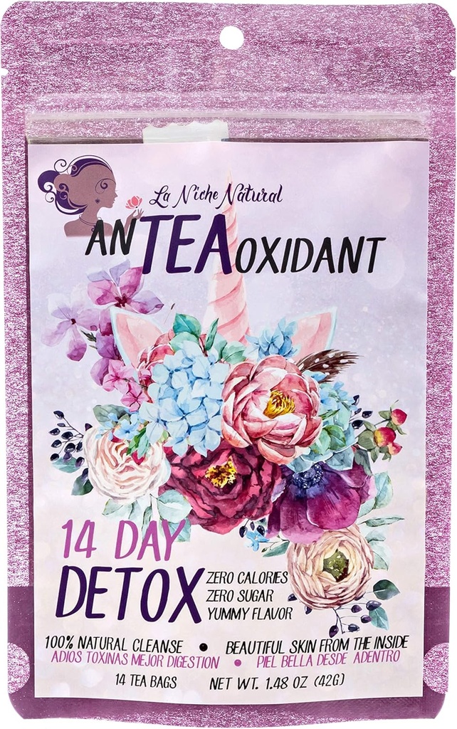 Tējas detokss un tīrīšana Vegan un Keto Friendly Te Desintoxicante Limpieza de Colon en Te Ayuda a Purificar tu Piel Libre de Acne Veselīga kolonna un detokss no iekšpuses - 14 dienas