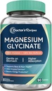 Ārsta receptes Magnija glicināts, Čelēts magnijs ar augstu absorbciju un nebuferētu, viegli uz kuņģa, bez lipekļa, kaulu, nervu un enerģijas atbalsts, 90 tabletes